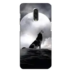 Чохол з Вовком на One Plus 6T (Вовк і місяць)