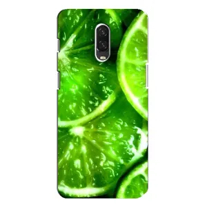Чохол з зображенням смачної їжі для One Plus 6T (Яскравий Лайм)