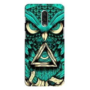 Чохли з принтом СОВИ для One Plus 6T (Зелена сова)