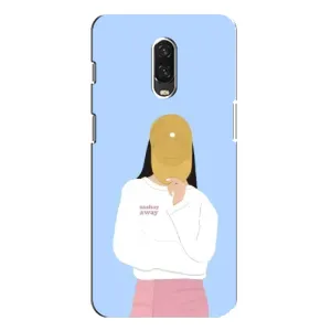Силиконовый Чехол на One Plus 6T с картинкой Стильных Девушек (Желтая кепка)