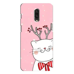 Чохол на тематику: Коти для OnePlus 6T (Зимовий кіт)