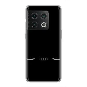Силиконовый бампер с картинкой машины на OnePlus 10 Pro (Силует Audi)