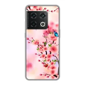 Чехол с принтом САКУРЫ на OnePlus 10 Pro (Бабочки на сакуре)