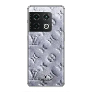 Текстурный Чехол Louis Vuitton для ВанПлас 10 Про (Белый ЛВ)