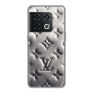 Текстурный Чехол Louis Vuitton для ВанПлас 10 Про (Бежевый ЛВ)