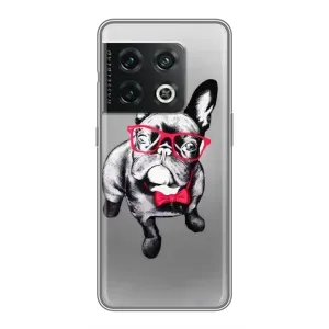 Чохол (ТПУ) Милі песики для OnePlus 10 Pro (Бульдог в окулярах)