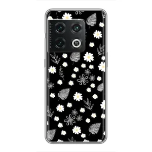 Чехлы с тематикой "ЦВЕТЫ" на OnePlus 10 Pro (цветение на чорном)