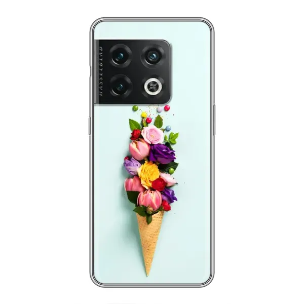 Чехол с рисунком «Цветок-мороженное» для OnePlus 10 Pro Чехол с рисунком «Цветок-мороженное» для OnePlus 10 Pro