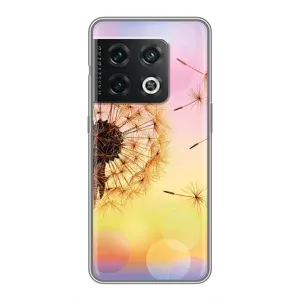 Силиконовый Чехол с одуванчиками на OnePlus 10 Pro (Цветок-одуванчик)