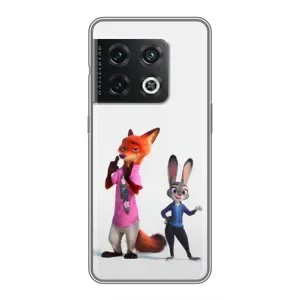 Силиконовый чехол с принтом Зоотрополіс для OnePlus 10 Pro (Джуди и Ник)
