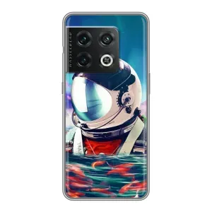 Силіконовый Чохол з принтом "Космонавти" на OnePlus 10 Pro (Космонавт у воді)