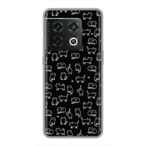 Чохол на тематику: Коти для OnePlus 10 Pro (Котики на чорному)