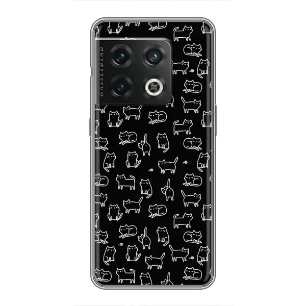 Чехол с рисунком «Котики на черном» для OnePlus 10 Pro Чехол с рисунком «Котики на черном» для OnePlus 10 Pro