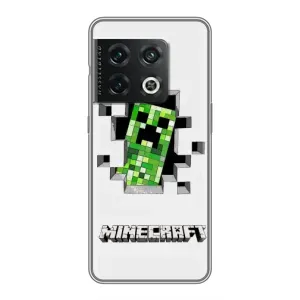 Чехлы для OnePlus 10 Pro (Персонажи Майн Крафт) (Крипер)