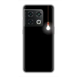 Чехол с картинками на черном фоне для OnePlus 10 Pro (Лампочка)