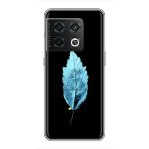 Чехол с картинками на черном фоне для OnePlus 10 Pro (Листочек)