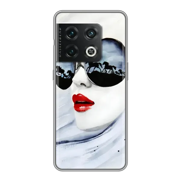 Чехол с рисунком «Любительница коней» для OnePlus 10 Pro