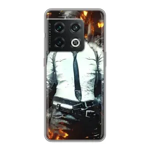 Силиконовый чехол с картинкой "Герой Pubg" на OnePlus 10 Pro (Man Пубг)