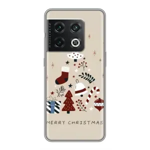 Чехол Санта Клаус для OnePlus 10 Pro (Merry Christmas)