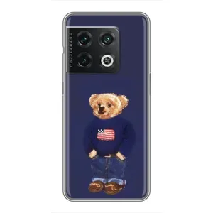 Чехлы Мишка Тедди для ВанПлас 10 Про (Мишка USA)