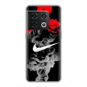 Силиконовый Чехол на OnePlus 10 Pro с картинкой Nike (Nike дым)