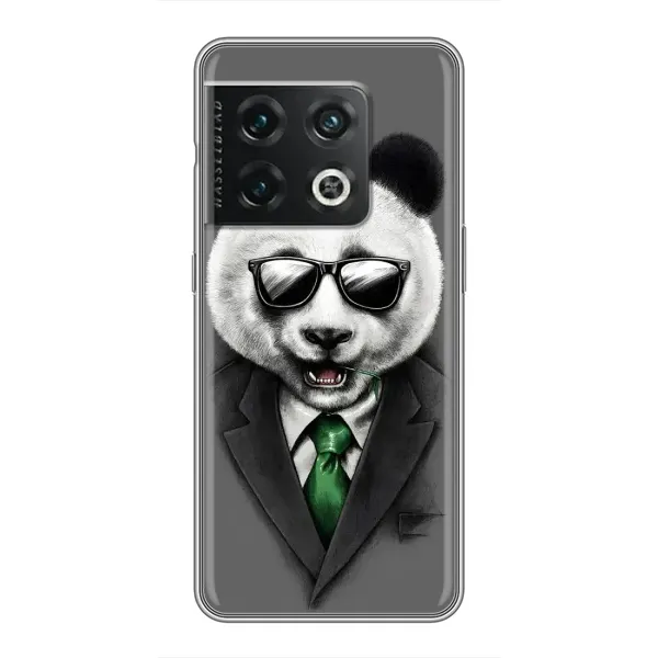 Чехол с рисунком «Панда в очках» для OnePlus 10 Pro