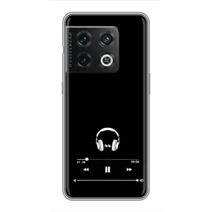 Чехол с картинками на черном фоне для OnePlus 10 Pro (Плеер)