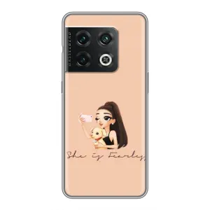 Силіконовый Чохол на OnePlus 10 Pro з картинкой Модных девушек (З собакою)