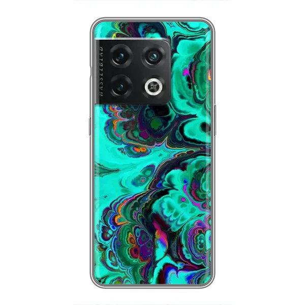 Чехол с рисунком «Салатный мрамор» для OnePlus 10 Pro Чехол с рисунком «Салатный мрамор» для OnePlus 10 Pro
