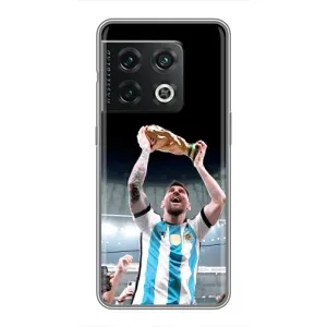 Чехлы Лео Месси Аргентина для OnePlus 10 Pro (Счастливый Месси)
