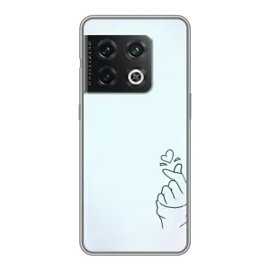 Чехлы (Знак сердечка) на OnePlus 10 Pro (Сердце на голубом)
