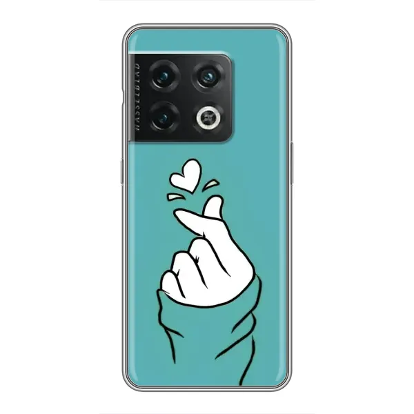 Чехол с рисунком «Сердечко на бирюзовом» для OnePlus 10 Pro Чехол с рисунком «Сердечко на бирюзовом» для OnePlus 10 Pro
