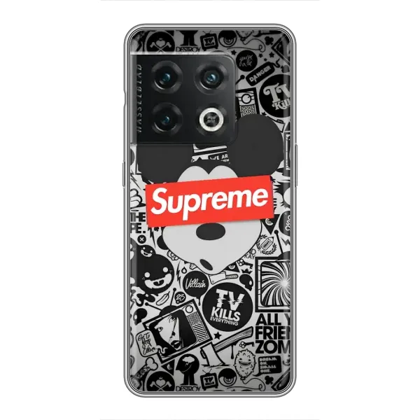 Чехол с рисунком «Supreme Маус» для OnePlus 10 Pro Чехол с рисунком «Supreme Маус» для OnePlus 10 Pro