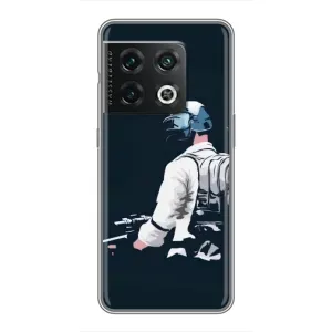 Силиконовый чехол с картинкой "Герой Pubg" на OnePlus 10 Pro (В экиперовке)