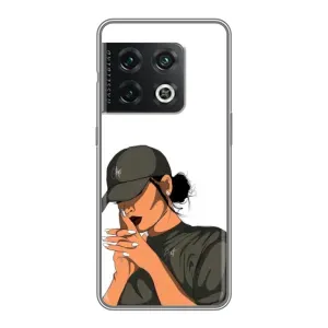 Силіконовый Чохол на OnePlus 10 Pro з картинкой Модных девушек (У зеленому)