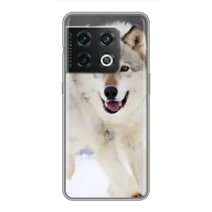 Чохол з Вовком на OnePlus 10 Pro (Вовк біжить по снігу)