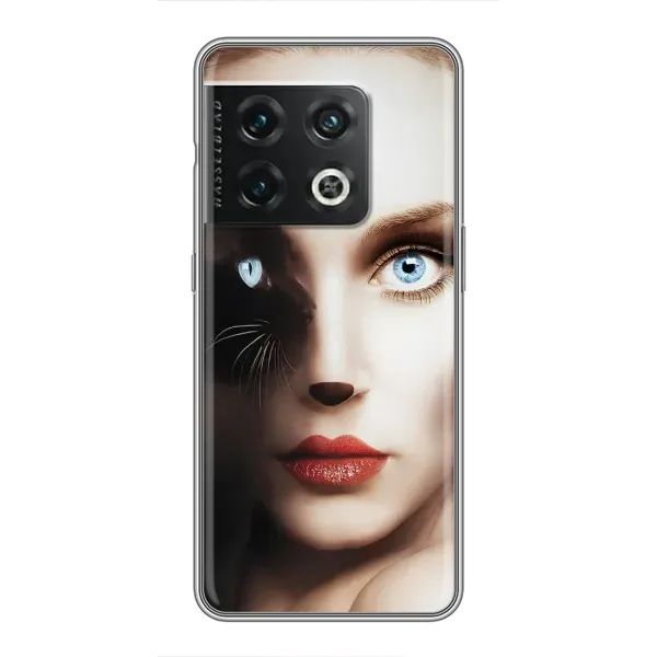 Чехол с рисунком «Женщина кошка» для OnePlus 10 Pro Чехол с рисунком «Женщина кошка» для OnePlus 10 Pro