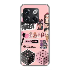 Чехлы с картинкой для OnePlus 10T (BLACK PINK коллаж)