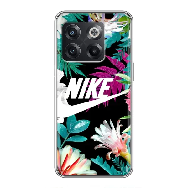 Чехол с рисунком «Цветочный Nike» для OnePlus 10T Чехол с рисунком «Цветочный Nike» для OnePlus 10T
