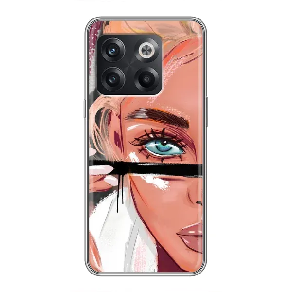 Чехол с рисунком «Девушка и ресницы» для OnePlus 10T Чехол с рисунком «Девушка и ресницы» для OnePlus 10T