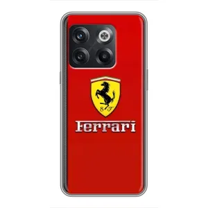 Силіконовий бампер з картинкою машини на OnePlus 10T (Ferrari Logo)
