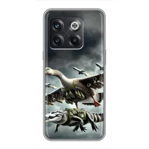 Чехол с мемами тралалело тралала для OnePlus 10T (Гусини и крокодило)