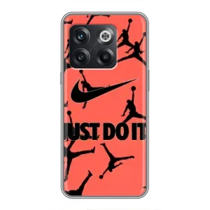 Силиконовый Чехол Nike Air Jordan на ВанПлас 10Т (Just Do It)