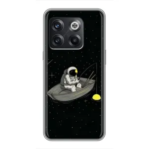 Силіконовый Чохол з принтом "Космонавти" на OnePlus 10T (Космонавт на рибалці)