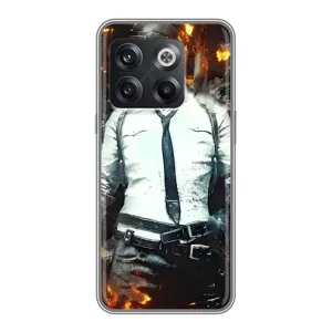 Силиконовый чехол с картинкой "Герой Pubg" на OnePlus 10T (Man Пубг)