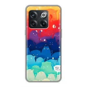Силиконовый чехол с котиком для OnePlus 10T (Mew)