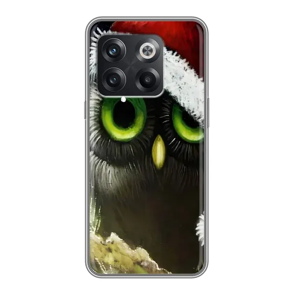 Чехол с рисунком «Новогодняя Сова» для OnePlus 10T Чехол с рисунком «Новогодняя Сова» для OnePlus 10T