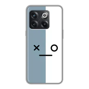 Чохли (ТПУ) (смішні стікери) для OnePlus 10T (Сіро-білий)