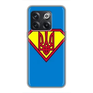 Чохол з картинкою (Патріотичний ГЕРБ) на OnePlus 10T (Герб - супер герой)