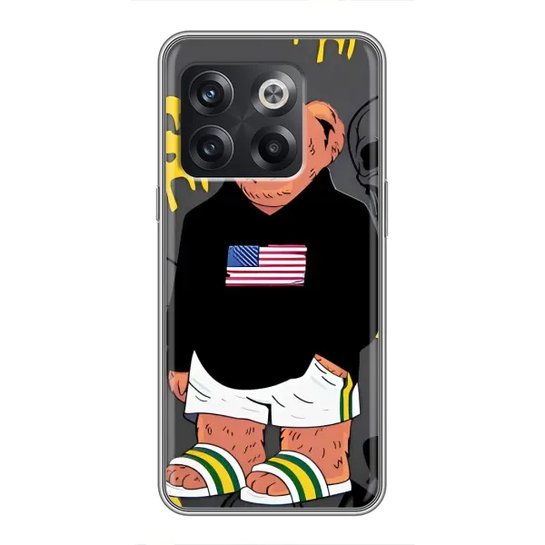 Чехол с рисунком «Teddy USA» для OnePlus 10T Чехол с рисунком «Teddy USA» для OnePlus 10T